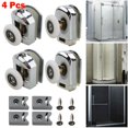 thumbnail image 4 of 4Pcs Zinc Alloy Single Shower Door Rollers Runners Wheels 25mm Wheel Home Tool, 4 of 10