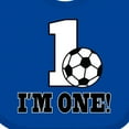 thumbnail image 4 of Inktastic First Birthday Soccer 1 Year Old Boys or Girls Baby Bib, 4 of 4
