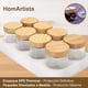 thumbnail image 4 of Frascos de Vidrio con Tapa Hermética, Contenedor de Vidrio Reutilizable con Etiquetas y Marcador, Frascos para Cocina, Refrigerador, Salsas y Meal Prep (8 piezas), 4 of 4