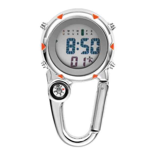 mini reloj de cuarzo con mosquetón para actividades al aire libre de paramédicos.