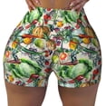 thumbnail image 2 of Picia Vegan1 Printed Workout Shorts for Women Seamless Scrunch Butt Lifting High Waisted Yoga Gym Booty Running Moisture-wicking Short Pants-Medium, 2 of 9