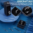 thumbnail image 4 of 1 box 300pcs Elastic Barbed Cord 2 colors Stretch Cord Stretch Loop Band String with Metal Ends for Hats for Fixing Finger Ring Hats Signs and Badges, 4 of 8