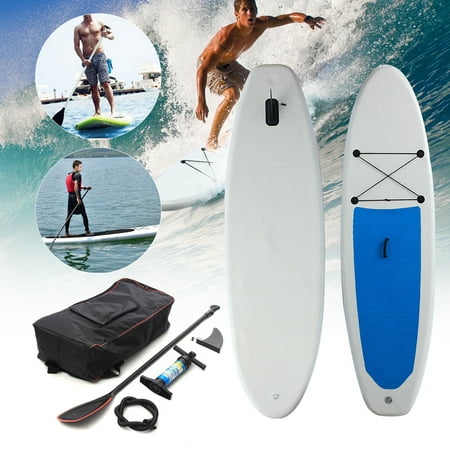 10ft x 2.2ft Inflatable Stand up Paddle Board Surfboard Inflatable Board with Travel Backpack Hand Pump for Surfing/ Aqua (Best Surfboard For Kids)