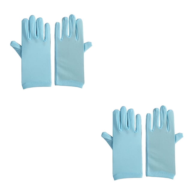 Guantes de Spandex Bewildely para mujer, accesorios de manos ajustables, ropa de Cosplay multifuncional