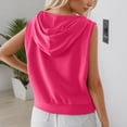 thumbnail image 3 of Hooded Vest for Women 2025 Sleeveless Breathable Quick Drying Plain Athletic Running Vest Pullover Tops, 3 of 7