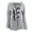 Grey, variant on Meichang Women's Fuzzy Fleece Pea Coat Plus Size Casual Horn Button Hoodies Jacket Winter Warm Hooded Outerwear with Pockets