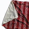 thumbnail image 2 of Simply Daisy Geometric Fleece Throw Blanket, Red, Standard Throw, 2 of 4
