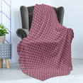 thumbnail image 4 of 4th of July Soft Flannel Fleece Blanket, Diagonal Stripes with Stars Union of the States Day of Independence, Cozy Plush for Indoor and Outdoor Use, 50" x 60", Violet Blue Red White, by Ambesonne, 4 of 5