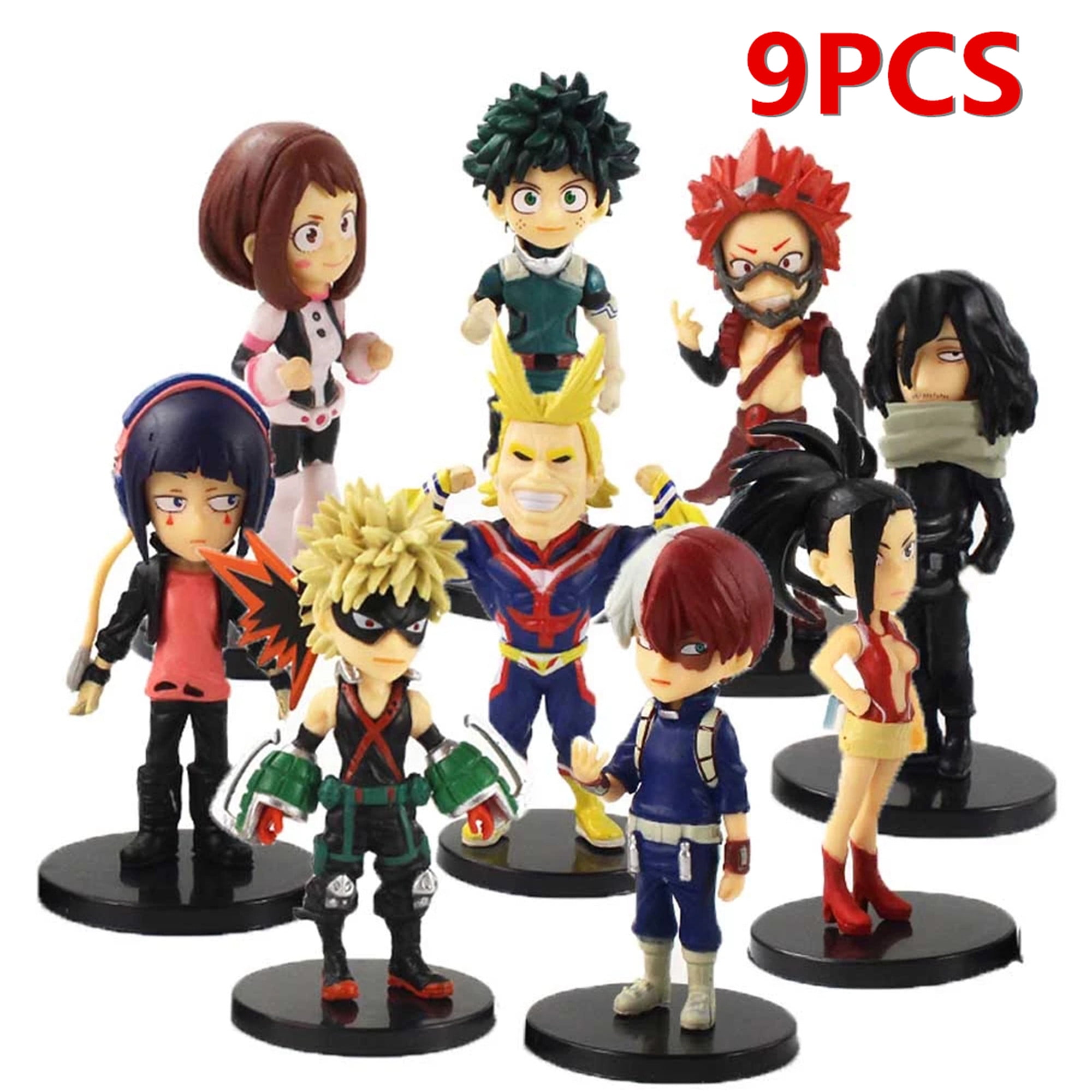 My Hero Academia Izuku Midoriya Anime Collection 9 PCS Action Figure Kids Toy 