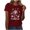 Wine, variant on Summer Tops For Women Trendy 2026 Womens Tops Short Sleeve Loose Fit Plus Size Womens Blouses Casual Sleep T Shirts For Women Soft Cotton