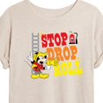 thumbnail image 3 of Disney - Firefighter Mickey - Stop, Drop, & Roll - Women's Oversized T-Shirt, 3 of 5