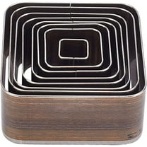 8pcs High Carbon Steel One Hole Hollow Punch Cutter Set 8 Sizes 20 25 30 35 40 45 50 55mm Square Leather Die Cutter Tool Cutting Mold Punching Die