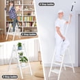 thumbnail image 2 of BREENHILL Step Ladder, Folding 3 Step Ladder Stool with Wider Anti-Slip Pedal, Portable Lightweight Ladder for Home Kitchen Office 330lb Max Loader, 2 of 8