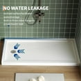 thumbnail image 3 of Bingirl 60x32 Inch Right Drain Shower Pan - Single Threshold Base Non-Slip Textured Surface Lightweight ABS Shower Base Easy Install With Drain Kit, 3 of 8