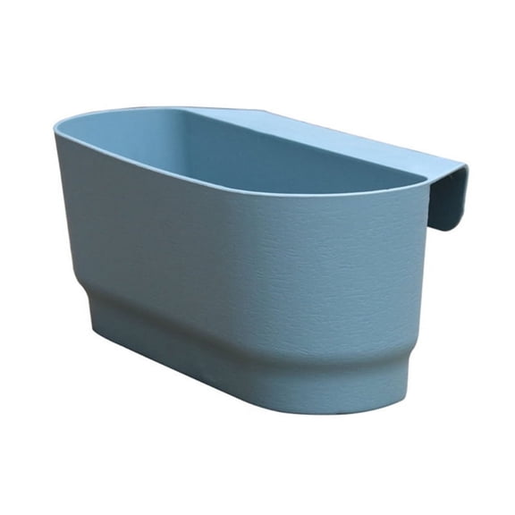 NEW Semi Circular Wall Hanging Railing Flower Plastic Pots Baskets Suitable for Balcony Fence Garden Outdoor Indoor C