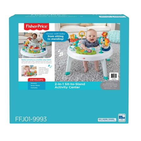 Fisher-Price 2-in-1 Sit-to-Stand Activity Center Playset