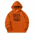 thumbnail image 4 of SERTG Big Kids Hooded Pullover Long Sleeve Fall Winter Active Brushed Feel Everyday Wear Top for Children 4-14 Years(Orange,13 Years), 4 of 6