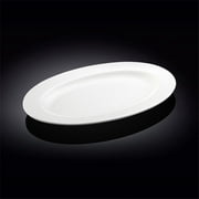 Wilmax 992026 14 in. Oval Platter, White - Pack of 12