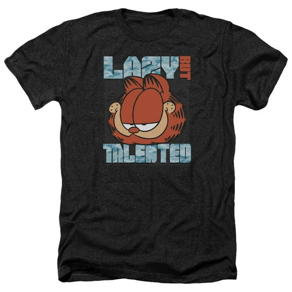 Garfield - Lazy But Talented - Heather Short Sleeve Shirt - X-Large