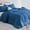 Blue, variant on Sleep Zone Kids Bedding Comforter Set Twin/Twin Xl Size - Super Soft & Cute Printed 2-Piece Comforter Set All Seasons for Boys, Girls, Fade Resistant, Machine Washable, Rainbow