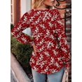 thumbnail image 4 of KISSMODA Women's Long Sleeve Comfy V-Neck Blouse & Tunic Tops, S-2XL, 4 of 4