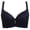 Black, variant on Everyday Bras for Women Front Closure Wireless Bras for Women Athletic Bra Womens Bras Comfortable Wide Band Sports Bra Packs Padded Sports Bras Women Athletic Women Bras plus Size Sexy Red XL