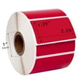 thumbnail image 4 of HOUSELABELS 2.25" x 1.25" Red, Blue, Yellow, Green Address Labels on 1" Core Compatible With Zebra and Rollo Printers, 16 Rolls / 1,000 Labels per Roll, 4 of 7