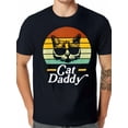 thumbnail image 1 of Cat Daddy Vintage Eighties Style Gifts Cat Retro Distressed T-Shirt Tee For Adult, Men, Women, Teen, Teenager, Adolescent,Youth, 1 of 6