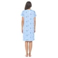 thumbnail image 4 of Casual Nights Women's Short Sleeve Nightgown Lace V-Neck Sleepshirt Night Dress, 4 of 5