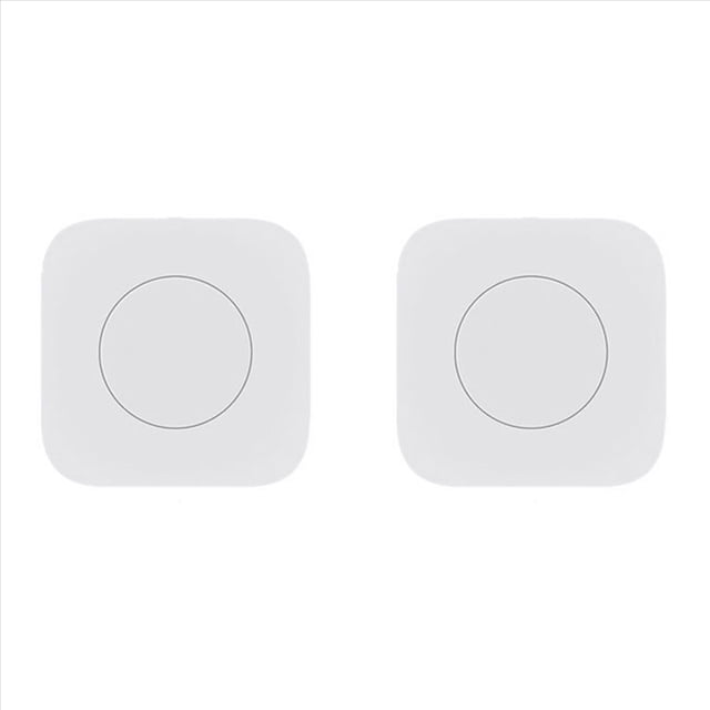 2X Tuya Zigbee Mini Interruptor InaláMbrico BotóN de una Tecla Control de Escena Control Remoto Inteligente AutomatizacióN del Hogar