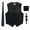 Black, variant on Men's Formal 4pc Satin Vest Necktie Bowtie and Pocket Square