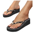thumbnail image 2 of IUJSOY Arch Support Flip Flops for Women Lightweight Comfort Clip Toe Yoga Mat Thong Sandals, 2 of 7