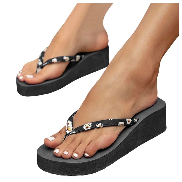 IUJSOY Arch Support Flip Flops for Women Lightweight Comfort Clip Toe Yoga Mat Thong Sandals