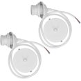 thumbnail image 1 of 2x White electric cable for lamp - Cable with E27 socket and fixing ring - Suspension mount for ceiling light fixture, 1 of 5
