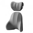thumbnail image 1 of Cojín de respaldo para coche, almohada cervical para coche, gris, 1 of 9