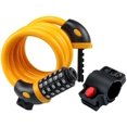 thumbnail image 1 of Bike Lock High Security 5 Digit Resettable Combination Coiling Cable Lock Best for Bicycle Outdoors, 1.2mx12mm Yellow, 1 of 6