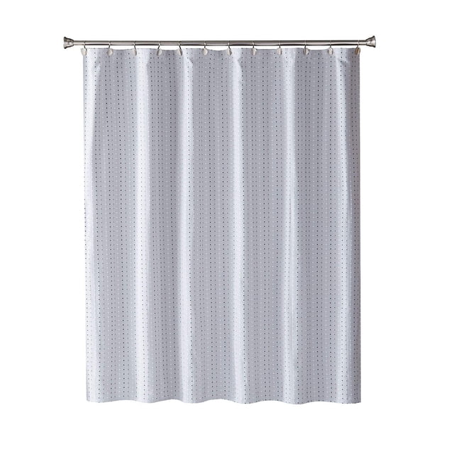 SKL Home Rideau de Douche en Tissu Marelle par Saturday Knight Ltd., Gris