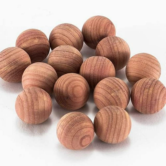 50 bloques de cedro para guardar ropa, bolas de cedro aromáticas naturales, ambientador de armario, protección para la ropa, prevención del moho, con bolsa de satén.
