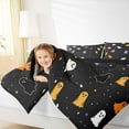 thumbnail image 4 of jejeloiu Colorful Cartoon Ghost Bedding Comforter Set,Multicolor Circle Dot Twin Comforter Sets,Halloween Theme Bedding Set For Girls Child,Microfiber Bedroom Decor Reversible,2-Piece, 4 of 8