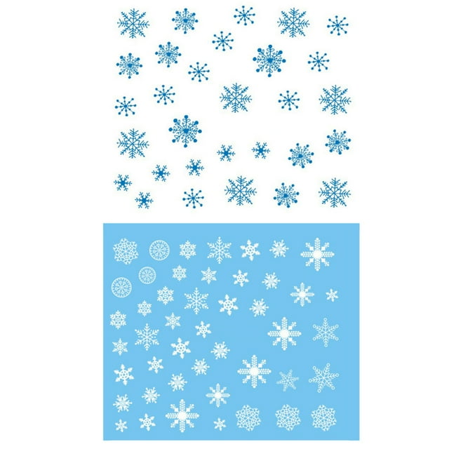 1 Sheet Christmas 3D Nail Sticker Manicure sticker Snowflakes Nail Tips Tatoos Party Manicure Transfer Sticker