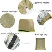 4 Passenger Golf Cart Cover Waterproof Golf Cart Cover Taupe For EZ Go Club Vehicle Sun Protecting Cover