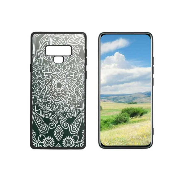 Compatible with Samsung Galaxy Note 9 Phone Case, Mandala-110 Case Men Women, Flexible Silicone Shockproof Case for Samsung Galaxy Note 9