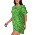 thumbnail image 2 of Bixox Women's St Patrick's Day Printed Pajama Set 2 Piece Lounge Set Top and Shorts Soft Pajamas, Shorts with Pockets, 2 of 7