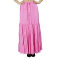 thumbnail image 1 of Bimba Jupe Longue Évasée Boho Taille Élastique en Rayonne Boho, 1 of 10