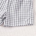 thumbnail image 6 of Boys Clothes Toddler Baby Summer Set Kids Spring Plaid Printed Short-sleeved Running Suit 12 18 24 Month 3T 4T 5T Boys' Clothing Sets T-shirt with Elastic Waist Shorts Outfit Two Pieces, 6 of 6