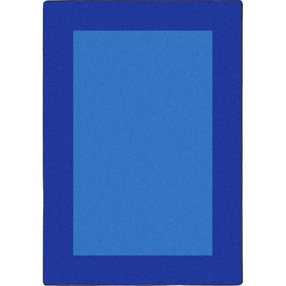 All Around Rectangle Classroom Carpet  Blue - 5 ft. 4 in. x 7 ft. 8 in.