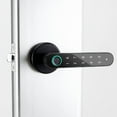 thumbnail image 2 of Fingerprint Door Lock Thumbprint Door knob with Code Backup Key, Smart Biometric Door Knob Keypad Keyless Entry Door Lock with Handle for Bedroom Home Apartment Office(rotundity), 2 of 5