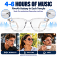 thumbnail image 5 of GenXenon Bluetooth Smart Glasses Polarized Sunglasses for Men Women,Open-Ear Audio Wireless Sunglasses,Hands-Free Calls & Music,UV400 Protection,Voice Assistant,8H Playtime, 5 of 7