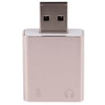 thumbnail image 2 of Tarjeta de sonido USB 7.1 externa (5 unidades) con conector de 3,5 mm para auriculares, micrófono y audio estéreo para PC, ordenador y portátil., 2 of 4