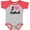 Baseball Heather and Red, variant on Inktastic I Love Softball Girls Sports Girls Baby Bodysuit